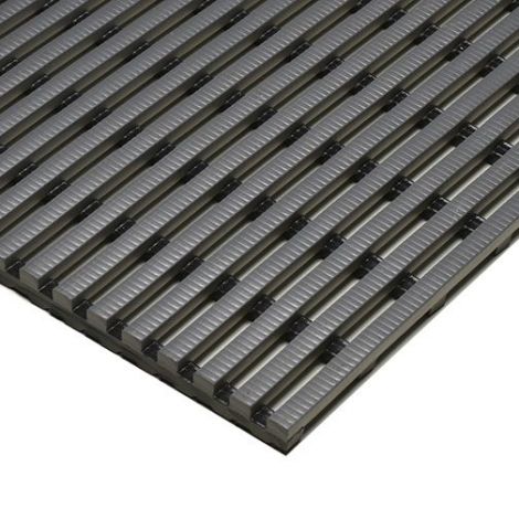 Heronrib Matting - 2' x 33'  - Colour: Grey