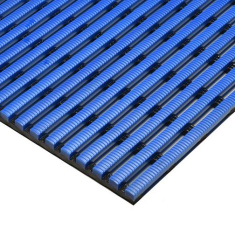 Heronrib Matting - 2' x 33'  - Colour: Ocean Blue