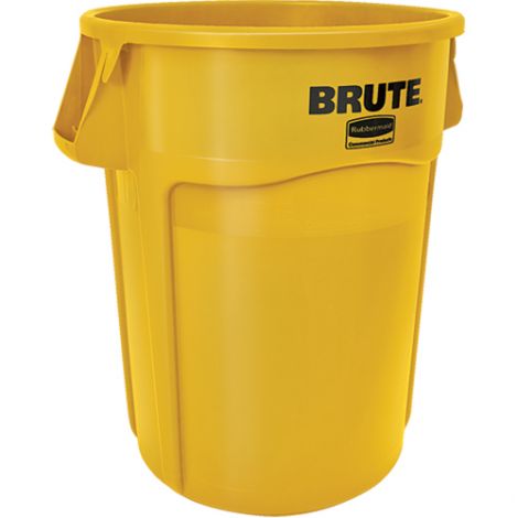 BRUTE ® 44-Gallon Round Containers - Colour: Yellow