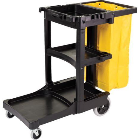 Janitor Carts - Colour: Black