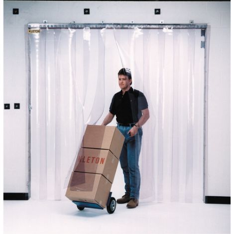 Strip Curtain Doors - Door Height: 8' - Door Width: 8' - Strip Width: 12" - Strip Thickness: 0.120"