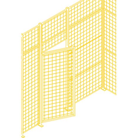 Standard-Duty Swing Door - Height: 7' - Width: 4' - Colour: Yellow