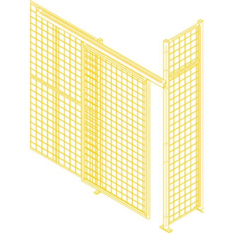 Heavy-Duty Sliding Door - Height: 10' - Width: 8' - Colour: Yellow