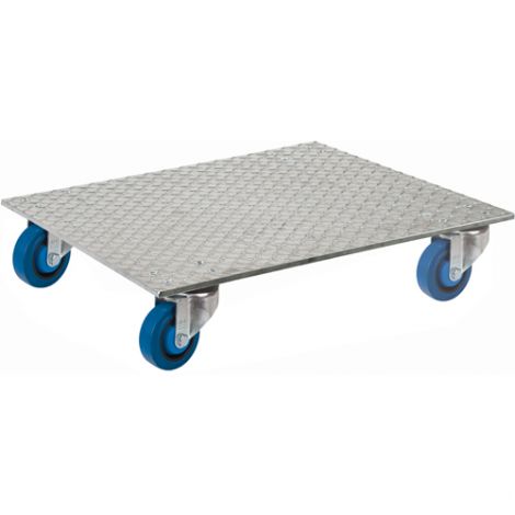 Aluminum Deck Dollies - Dimensions: 24"W x 24"D 