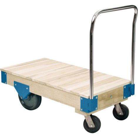 Platform Trucks - All Wood Deck Platform Trucks, 72"L x 36"W, 3000 lbs. Capacity, Nylon Casters