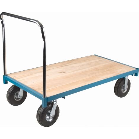 Heavy-Duty Platform Truck, 48"L x 24"W, 1200 lbs. Capacity, Pneumatic Casters