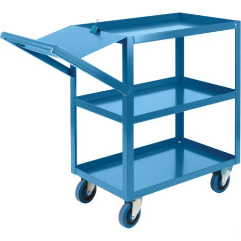 Order Picking Carts - Shelf Size: 18"W x 30"D - No. of Shelves: 3