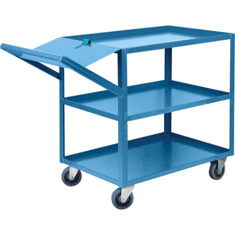 Order Picking Carts - Shelf Size: 24"W x 48"D - No. of Shelves: 3