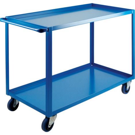 Heavy-Duty Shelf Carts - 36" Overall Height - Shelf Size: 24"W x 48"D - No. Shelves: 2