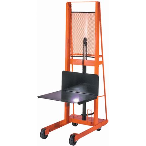 Hydraulic Platform Lift Stacker - Lifting Capacity: 1000 lbs. - Platform Dimensions: 24"W x 24"D - Ships Free