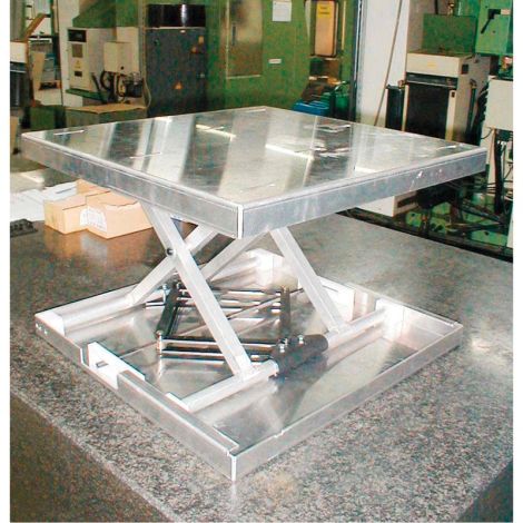 Lift-Tool™ Table Top Scissor Lift, 23"L x 22"W, Aluminum, 300 lbs. Capacity