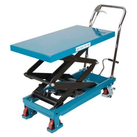 Heavy-Duty Hydraulic Scissor Lift Table, 35-3/4"L x 19-3/4"W, Steel, 770 lbs. Capacity