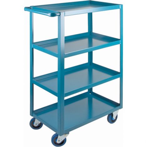 Heavy-Duty Shelf Carts - 48" Overall Height - Shelf Size: 18"W x 30"D - No. Shelves: 4