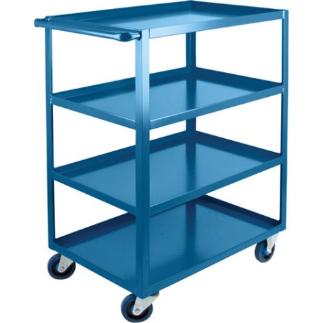 Heavy-Duty Shelf Carts - 48" Overall Height - Shelf Size: 24"W x 48"D - No. Shelves: 4