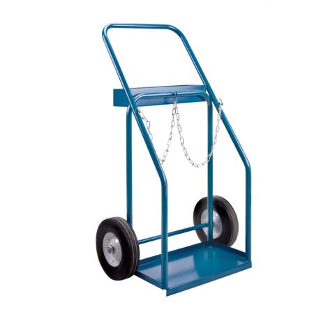 Gas Cylinder Carts, Semi-Pneumatic Wheels, 19"W x 10"L Base, 1000 lbs.