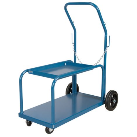 Mini-MIG Welding Cart , Rubber Wheels, 18" W x 36" L Base, 1000 lb cap.