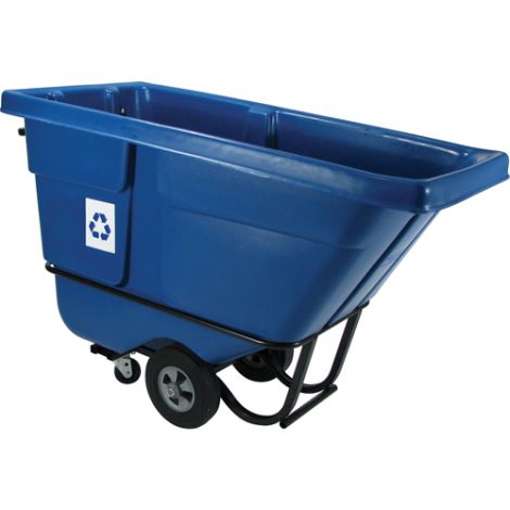 Rubbermaid® Recycling Polyethylene Tilt Truck - Capacity: 1/2 cu. yd. / 850 lbs. 