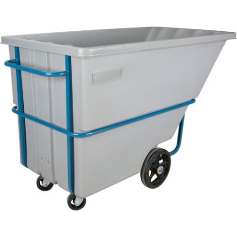 Kleton® Polyethylene Tilt Trucks - Volume Capacity: 1.1 cu.yd. - Durability: Heavy Duty