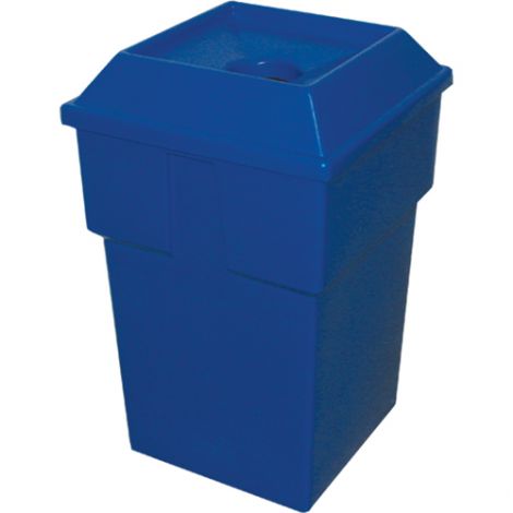 Recycling Containers Bullseye™ - Opening: Round - 20-1/2"L x 20-1/2"W x 34"H