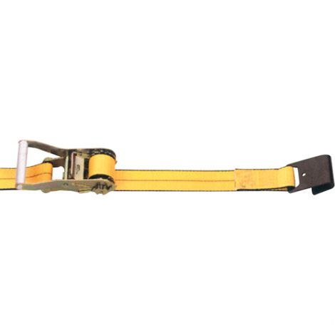 Ratchet Straps, Flat Hook, 2"W x 30'L, 3335 lbs. (1513 kg) Working Load Limit, Case/Qty: 4