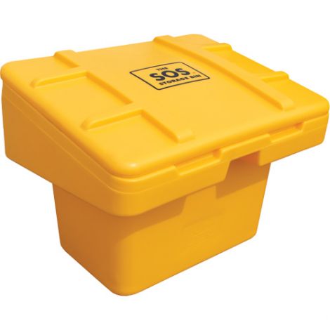 Salt Sand Container SOS™ w/Hasp - Capacity: 5.5 cu. Ft. - Colour: Yellow - Height: 24"