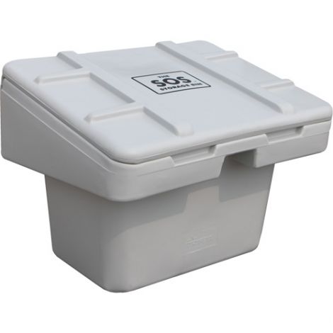 Salt Sand Container SOS™ w/Hasp - Capacity: 5.5 cu. Ft. - Colour: Grey - Height: 24"