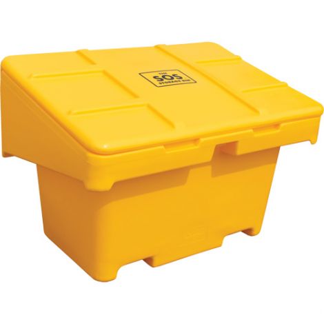 Salt Sand Container SOS™ w/Hasp - Capacity: 11 cu. Ft. - Colour: Yellow - Height: 30"