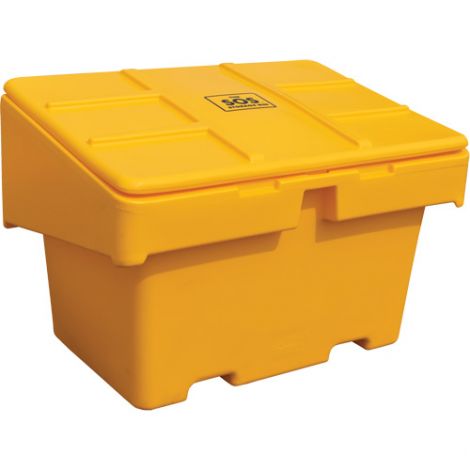 Salt Sand Container SOS™ w/Hasp - Capacity: 18.5 cu. Ft. - Colour: Yellow - Height: 34"