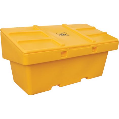 Salt Sand Container SOS™ w/Hasp - Capacity: 36 cu. Ft. - Colour: Yellow - Height: 36"