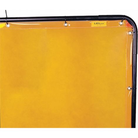 Welding Screen and Frame, Yellow, 6' x 6'