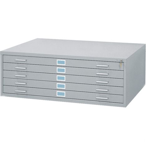 Steel Plan Files - No. of Drawers: 5 - 46-3/8"W x 35-3/8"D  x 16-1/2"H 