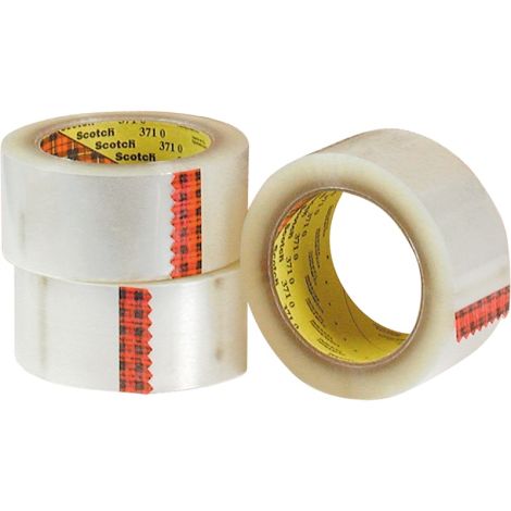 Scotch® Box Sealing Tapes, Hot Melt Adhesive, 2 mils, 48mm (1-22/25") x 100m (328'), Qty/Case: 36 Rolls