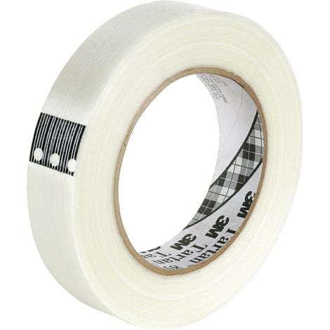 Tartan™ 8934 Filament Tape, 4 mils Thick, 24mm (1") x 55m (180'). Case/Qty: 36 Rolls