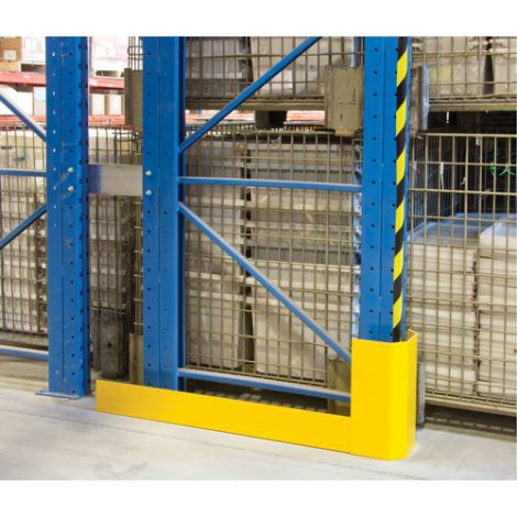 Racking Aisle Protectors - Single Wrap - Right - Overall Dimensions: 52-1/2"L x 3"W x 12"H 