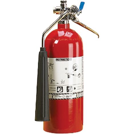 Aluminum Cylinder Carbon Dioxide (CO2) Fire Extinguishers - 20 lb w/Wall Hook