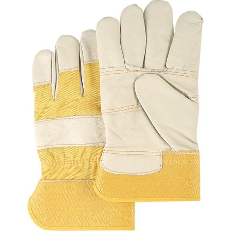 Furniture Leather Gloves, Large, Grain Cowhide Palm, Cotton Inner Lining, Case/Qty: 36 Pairs