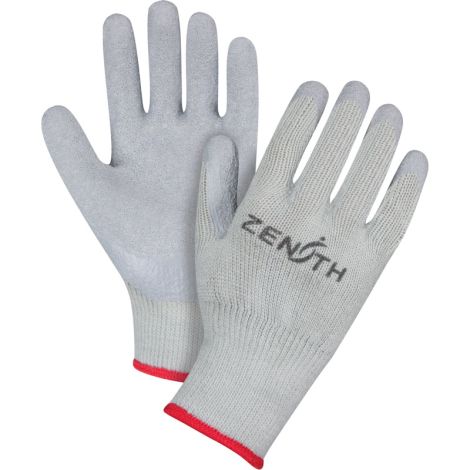 Natural Rubber Comfort-Lined Coated Gloves, 8/Medium, Rubber Latex Coating, 10 Gauge, Polyester/Cotton Shell, Case/Qty: 60 Pairs