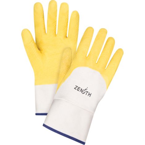 Natural Rubber Latex Palm Coated Crinkle Finish Gloves - Size: X-Large (10) - Case/Qty: 30 Pairs