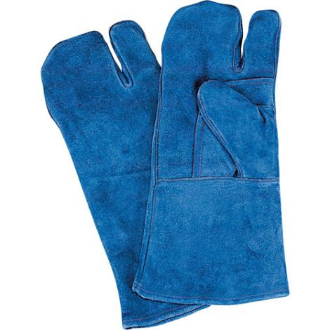 Outside Double Palm & Thumb Welder's One-Finger Mitts - Size: Large - Case/Qty: 24 Pairs