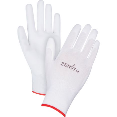 Lightweight Polyurethane Palm Coated Gloves - Size: Medium (8) - Colour: White - Case/Qty: 120 Pairs