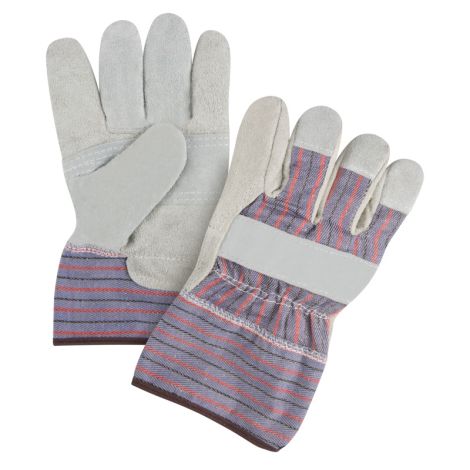 Premium Patch Palm Fitters Gloves, Large, Split Cowhide Palm, Cotton Inner Lining, Case/Qty: 72 Pairs