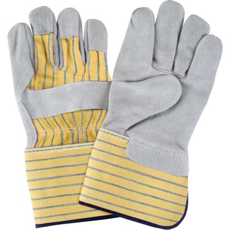 Premium Quality Fitters Gloves, Large, Split Cowhide Palm, Cotton Inner Lining, Case/Qty: 60 Pairs