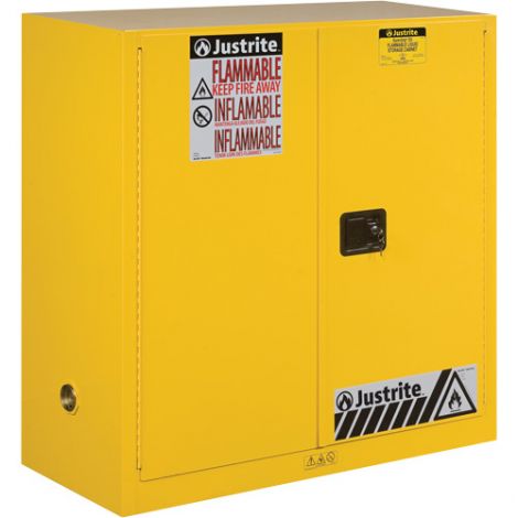 Sure-Grip® Ex Flammable Storage Cabinets - Capacity: 90 Gal. - No. of Doors: 2 - Door Type: Manual