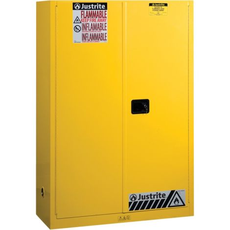 Sure-Grip® Ex Flammable Storage Cabinets, 45 gal. Cap., 2 Door, 43"W x 18"D x 65"H