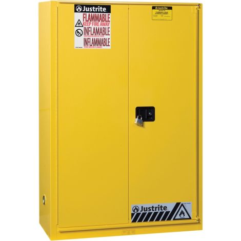 Sure-Grip® Ex Flammable Storage Cabinets, 45 Gal. Cap., 1 Door Self-Closing, 43"W x 18"D x 65"H