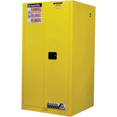 Sure-Grip® Ex Flammable Storage Cabinets, 60 gal. Cap., 2 Door Manual, 34"W x 34"D x 65"H