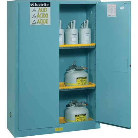 Sure-Grip® Ex Acid/Corrosive Storage Cabinets,  45 gal. Cap., 43"W x 18"D x 65"H