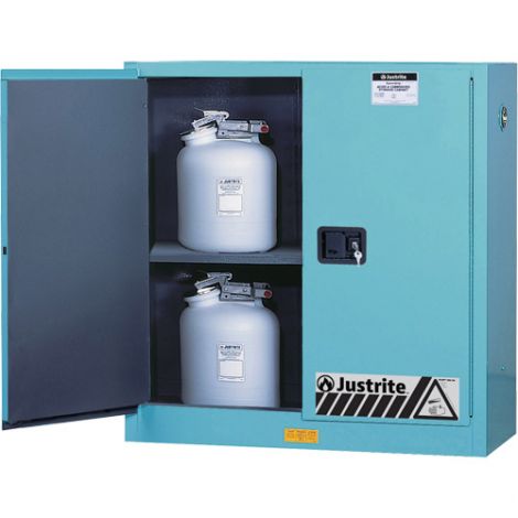 ChemCor® Lined Acid/Corrosive Storage Cabinets - Capacity: 30 gal. - Width: 43" - Depth: 18" - Height: 44"