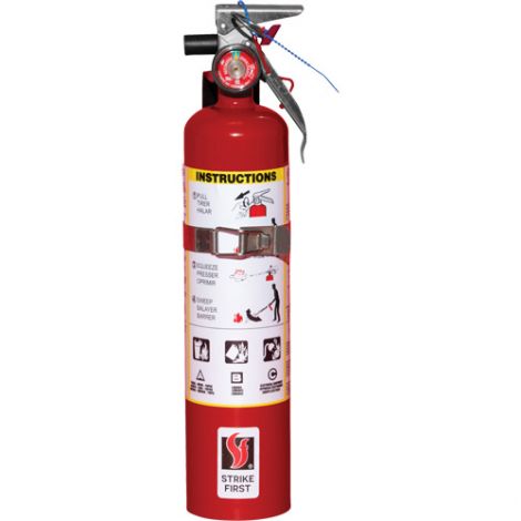 Steel Dry Chemical ABC Fire Extinguishers - Capacity: 2.5 lbs. - Rating: 1A:10BC