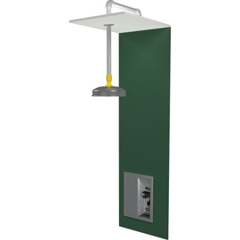 Barrier Free Recess-Mounted Emergency Shower Stations - Installation Type: Wall-Mount